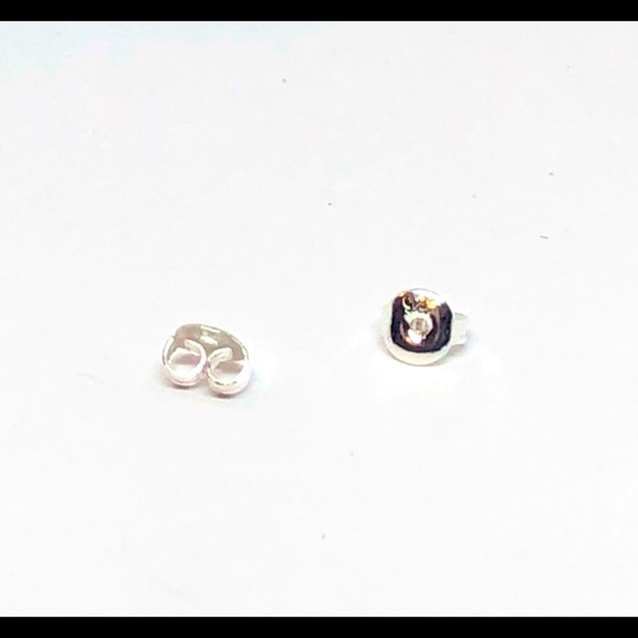 Sterling Silver Butterfly Stud Earring Backs Set Bundle - Picture 1 of 4